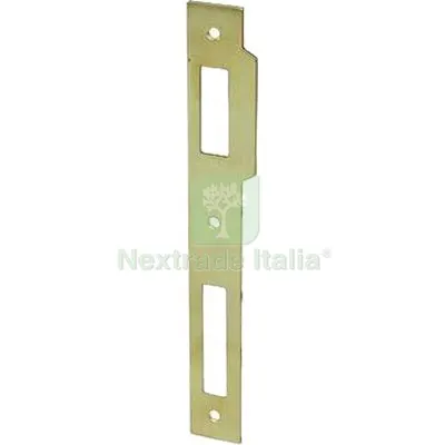 5PZ Contropiastra B.QUADRO 80852 AGB F.MM 22 Ottonato Fin Ottonata MM 24,5x204 — Serrature e cilindri — rif. FERX.VIR8290371