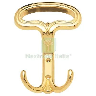5PZ Appendiabiti Efim Zama Ottone Lucido MM 132X96 Fin Ottonata Posti 2 — Casalinghi e organizzazione — rif. FERX.VIR8300005 5PZ Appendiabiti Efim Zama Ottone Lucido MM 132X96 Fin Ottonata Posti 2 — Casalinghi e organizzazione — rif. FERX.VIR8300005