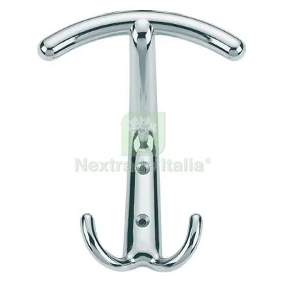5PZ Appendiabiti Giove Zama Cromo Lucido MM 115X100 Fin Cromata Posti 3 — Casalinghi e organizzazione — rif. FERX.VIR8300017