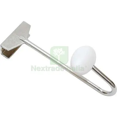 2PZ Appendiabiti Retroporta Acciaio Cromo Lucido Posti 1 Fin Cromata — Casalinghi e organizzazione — rif. FERX.VIR8300057