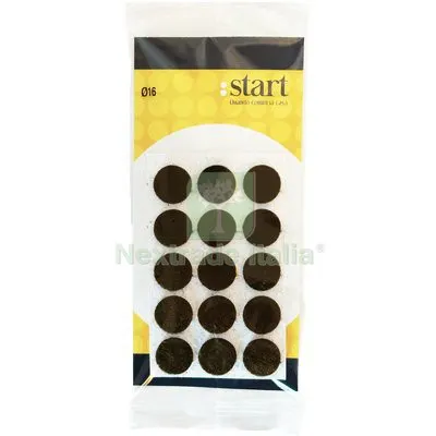 25CF Feltrino Adesivo Tondo Noce D.MM 16 CF=PZ 15 Colore Noce — Adesivi e sigillanti — rif. FERX.VIR8308016
