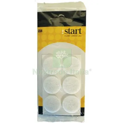 25CF FELTRINO ADESIVO TONDO BIANCO D.MM 28 CF=PZ 6 Colore Bianco — Adesivi e sigillanti — rif. FERX.VIR8308058 25CF FELTRINO ADESIVO TONDO BIANCO D.MM 28 CF=PZ 6 Colore Bianco — Adesivi e sigillanti — rif. FERX.VIR8308058