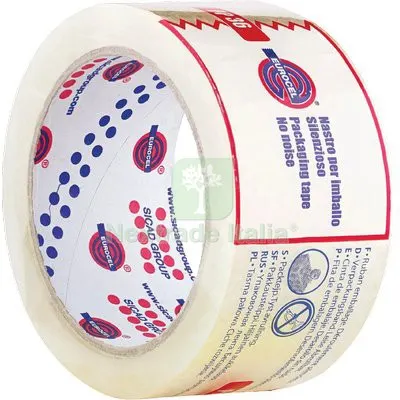 36PZ Nastro Imballo Trasparente Silent PP 36 TB Eurocel PPL MM 50 ML 66 — Misurazione e taglio manuale — rif. FERX.VIR8312156