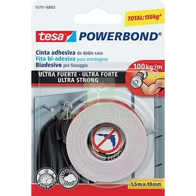 12PZ Nastro Biadesivo Mounting Ultra Strong 66792 Tesa MM 19 ML 1,5 L MT 1,5 — Adesivi e sigillanti — rif. FERX.VIR8312436