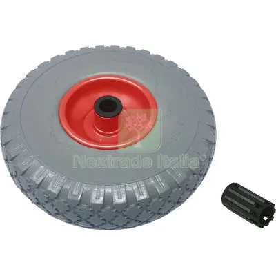 Ruota PU Antiforo x Bravetta Mozzo Centrato Workit 3.00X4" Disco Metallo Mozzo MM 75 F.MM 20 — Casalinghi e organizzazione — rif. FERX.VIR8321562 Ruota PU Antiforo x Bravetta Mozzo Centrato Workit 3.00X4" Disco Metallo Mozzo MM 75 F.MM 20 — Casalinghi e organizzazione — rif. FERX.VIR8321562