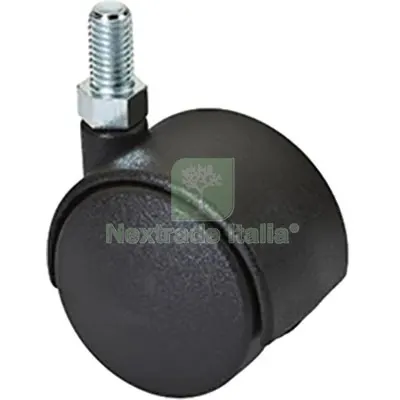 20PZ Ruota x Mobili Doppia Perno Filettato Nylon Nero MA8X12 D.MM 40 KG 30 MM 40x54 Mxmm 8x12 — Bulloni, dadi e rondelle — rif. FERX.VIR8323022 20PZ Ruota x Mobili Doppia Perno Filettato Nylon Nero MA8X12 D.MM 40 KG 30 MM 40x54 Mxmm 8x12 — Bulloni, dadi e rondelle — rif. FERX.VIR8323022