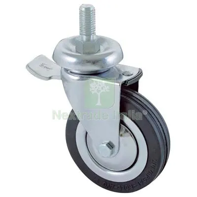 Ruota a Forcella Girev P.FILETT +FERMO 155BISB AVO A/Cromato/Gomma Nera D.MM 60X24 F.MA 10X30 KG 60 Mxmm 10x30 — Ferramenta per legno e mobili — rif. FERX.VIR8323223 Ruota a Forcella Girev P.FILETT +FERMO 155BISB AVO A/Cromato/Gomma Nera D.MM 60X24 F.MA 10X30 KG 60 Mxmm 10x30 — Ferramenta per legno e mobili — rif. FERX.VIR8323223