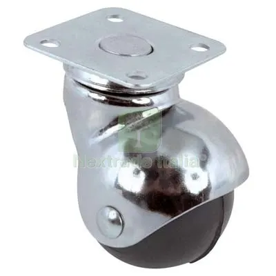 4PZ Ruota Sferica Girevole 165 AVO A/Zincr/Gomma D.MM 30 P.MM 40X40 KG 20 — Ferramenta per legno e mobili — rif. FERX.VIR8323260 4PZ Ruota Sferica Girevole 165 AVO A/Zincr/Gomma D.MM 30 P.MM 40X40 KG 20 — Ferramenta per legno e mobili — rif. FERX.VIR8323260