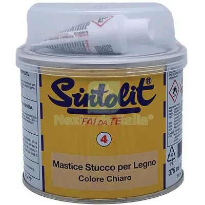 STUCCO LEGNO FAI DA TE SINTOLIT CHIARO GR 375 Colore Chiaro — Stucchi e rasanti — rif. FERX.VIR8338008