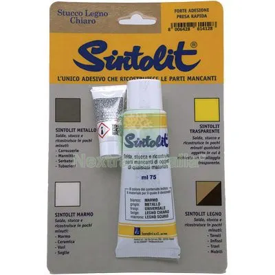 2PZ STUCCO LEGNO FAI DA TE SELF SINTOLIT CHIARO ML 75 Colore Chiaro — Stucchi e rasanti — rif. FERX.VIR8338068