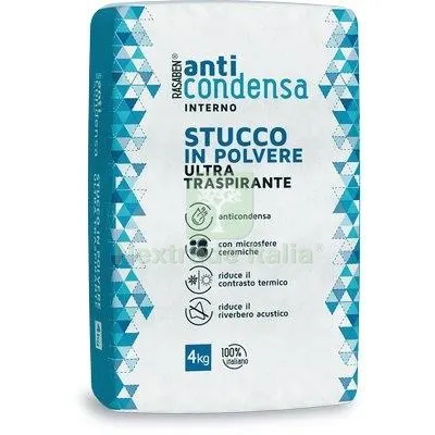 4PZ STUCCO POLVERE INTERNO ANTICONDENSA K2 RASABEN KG 4 — Stucchi e rasanti — rif. FERX.VIR8339902