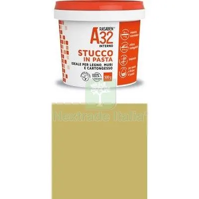 6PZ Stucco Pasta Legno A32 K2 Rasaben Pino KG 0,5 Colore Pino — Stucchi e rasanti — rif. FERX.VIR8339920 6PZ Stucco Pasta Legno A32 K2 Rasaben Pino KG 0,5 Colore Pino — Stucchi e rasanti — rif. FERX.VIR8339920