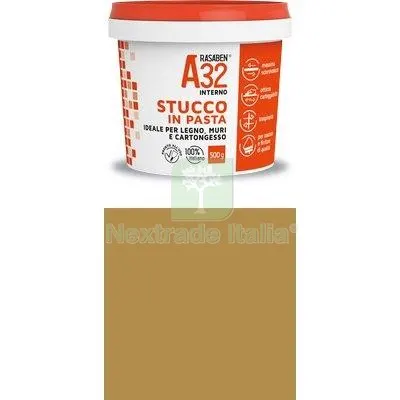 6PZ Stucco Pasta Legno A32 K2 Rasaben Rovere KG 0,5 Colore Rovere — Arredo — rif. FERX.VIR8339921