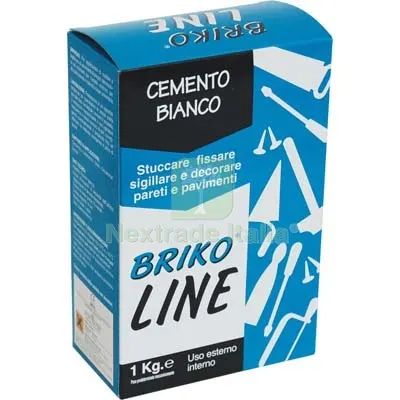 12PZ CEMENTO BIANCO BRIKO LINE KG 1 — Cemento, malte e collanti edili — rif. FERX.VIR8340007