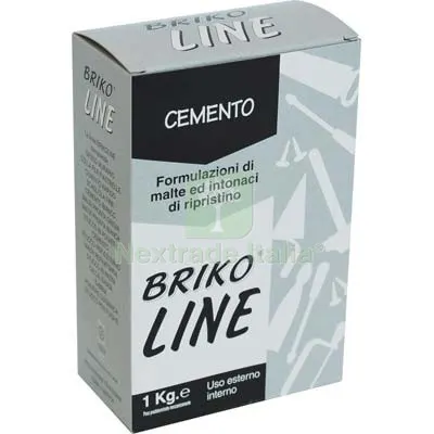 12PZ Cemento Grigio Briko Line KG 1 — Cemento, malte e collanti edili — rif. FERX.VIR8340008 12PZ Cemento Grigio Briko Line KG 1 — Cemento, malte e collanti edili — rif. FERX.VIR8340008