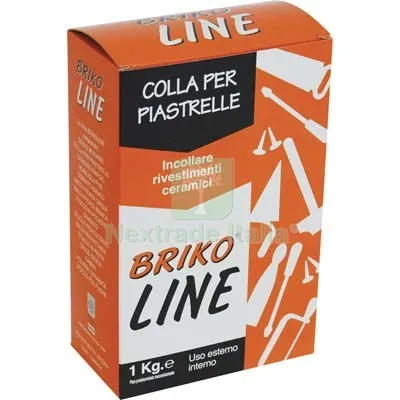 12PZ COLLANTE MAIOLICHE POLVERE BRIKO LINE BIANCO KG 1 Colore Bianco — Decorativi e effetti — rif. FERX.VIR8340016 12PZ COLLANTE MAIOLICHE POLVERE BRIKO LINE BIANCO KG 1 Colore Bianco — Decorativi e effetti — rif. FERX.VIR8340016