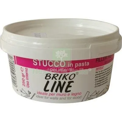 24PZ STUCCO PASTA BRIKO LINE BIANCO GR 250 KG 0,25 — Stucchi e rasanti — rif. FERX.VIR8340035
