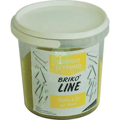 6PZ Ossido Sintetico Briko Line Giallo Fiore GR 500 — Stucchi e rasanti — rif. FERX.VIR8340041 6PZ Ossido Sintetico Briko Line Giallo Fiore GR 500 — Stucchi e rasanti — rif. FERX.VIR8340041