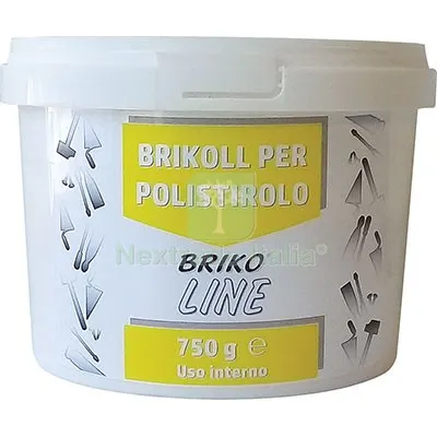 12PZ COLLANTE POLISTIROLO PASTA BRIKO LINE KG 0,750 GR 750 — Isolanti e reti — rif. FERX.VIR8340064