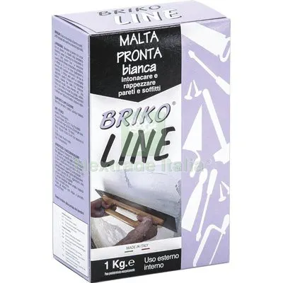 12PZ Intonaco Pronto Bianco Briko Line KG 1 — Cemento, malte e collanti edili — rif. FERX.VIR8340089 12PZ Intonaco Pronto Bianco Briko Line KG 1 — Cemento, malte e collanti edili — rif. FERX.VIR8340089