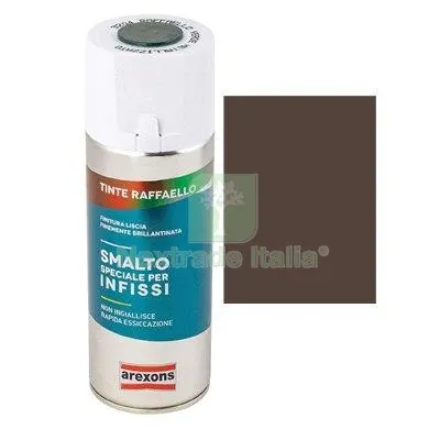 6PZ Smalto Spray Tinta Raffaello Arexons 3202 Marrone Metallizzato ML 400 — Bombolette e vernici spray — rif. FERX.VIR8350033 6PZ Smalto Spray Tinta Raffaello Arexons 3202 Marrone Metallizzato ML 400 — Bombolette e vernici spray — rif. FERX.VIR8350033