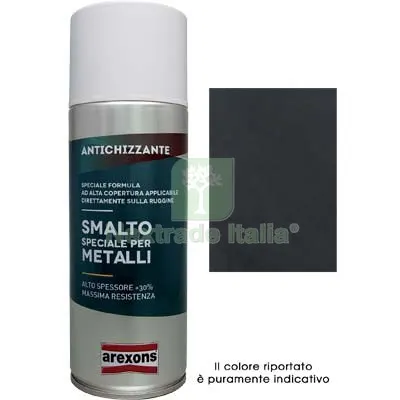 6PZ Smalto Spray Speciale Metallo Arexons Antichizzante Ferro Antico ML 400 — Bombolette e vernici spray — rif. FERX.VIR8350080 6PZ Smalto Spray Speciale Metallo Arexons Antichizzante Ferro Antico ML 400 — Bombolette e vernici spray — rif. FERX.VIR8350080