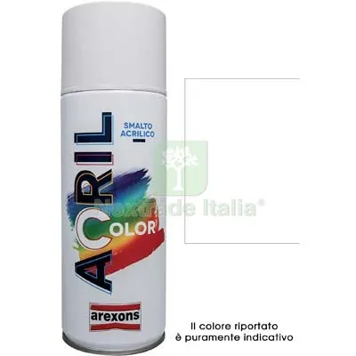 6PZ Smalto Spray Acril Color Arexons Bianco Segnale RAL 9003 ML 400 — Bombolette e vernici spray — rif. FERX.VIR8350115 6PZ Smalto Spray Acril Color Arexons Bianco Segnale RAL 9003 ML 400 — Bombolette e vernici spray — rif. FERX.VIR8350115