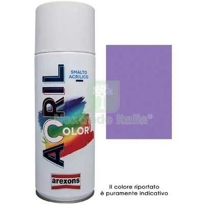 6PZ Smalto Spray Acril Color Arexons Lilla Blu RAL 4005 ML 400 — Bombolette e vernici spray — rif. FERX.VIR8350117 6PZ Smalto Spray Acril Color Arexons Lilla Blu RAL 4005 ML 400 — Bombolette e vernici spray — rif. FERX.VIR8350117