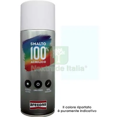 6PZ Smalto Spray Acril Color Arexons Bianco Elettrodomestici ML 400 — Bombolette e vernici spray — rif. FERX.VIR8350118