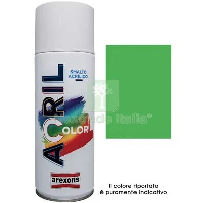 6PZ Smalto Spray Acril Color Arexons Verde Giallo RAL 6018 ML 400 — Bombolette e vernici spray — rif. FERX.VIR8350119 6PZ Smalto Spray Acril Color Arexons Verde Giallo RAL 6018 ML 400 — Bombolette e vernici spray — rif. FERX.VIR8350119