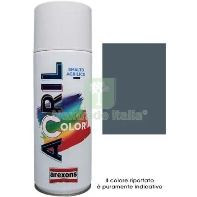 6PZ Smalto Spray Acril Color Arexons Grigio Ferro RAL 7011 ML 400 — Bombolette e vernici spray — rif. FERX.VIR8350121 6PZ Smalto Spray Acril Color Arexons Grigio Ferro RAL 7011 ML 400 — Bombolette e vernici spray — rif. FERX.VIR8350121