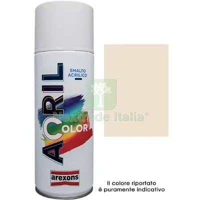 6PZ Smalto Spray Acril Color Arexons Avorio RAL 1015 ML 400 Colore Avorio Chiaro — Bombolette e vernici spray — rif. FERX.VIR8350122 6PZ Smalto Spray Acril Color Arexons Avorio RAL 1015 ML 400 Colore Avorio Chiaro — Bombolette e vernici spray — rif. FERX.VIR8350122