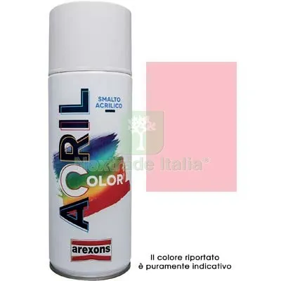 6PZ Smalto Spray Acril Color Arexons Rosa RAL 3015 ML 400 Colore Rosa — Bombolette e vernici spray — rif. FERX.VIR8350124 6PZ Smalto Spray Acril Color Arexons Rosa RAL 3015 ML 400 Colore Rosa — Bombolette e vernici spray — rif. FERX.VIR8350124