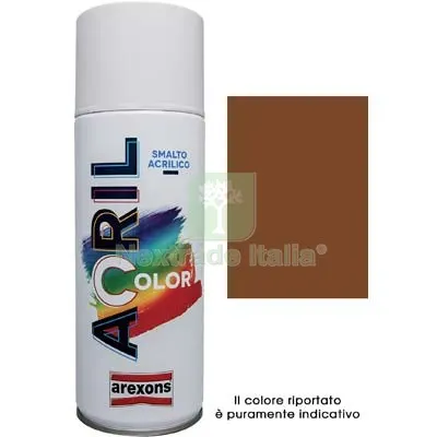 6PZ Smalto Spray Acril Color Arexons Marrone Chiaro RAL 8003 ML 400 — Bombolette e vernici spray — rif. FERX.VIR8350126