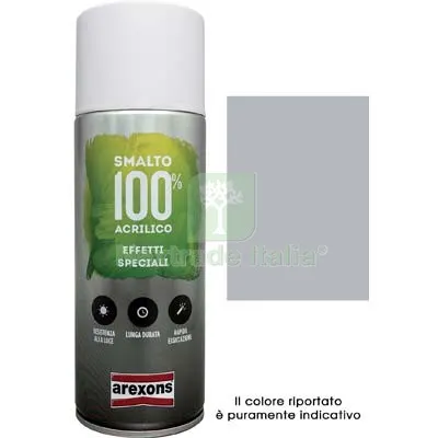 6PZ Smalto Spray 100% Acrilico Metallizzante Arexons Argento ML 400 Colore Argento — Bombolette e vernici spray — rif. FERX.VIR8350130