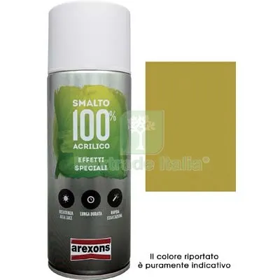6PZ Smalto Spray 100% Acrilico Metallizzante Arexons Oro Specchiante ML 400 Colore Oro — Bombolette e vernici spray — rif. FERX.VIR8350138