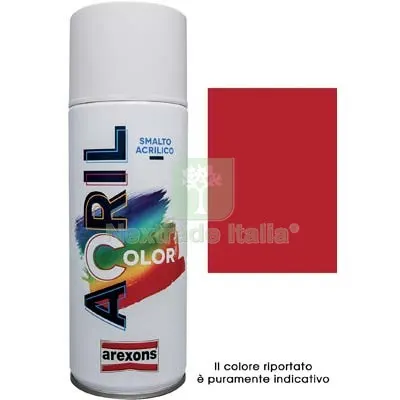 6PZ Smalto Spray Acril Color Arexons Rosso Fuoco RAL 3000 ML 400 — Bombolette e vernici spray — rif. FERX.VIR8350158 6PZ Smalto Spray Acril Color Arexons Rosso Fuoco RAL 3000 ML 400 — Bombolette e vernici spray — rif. FERX.VIR8350158