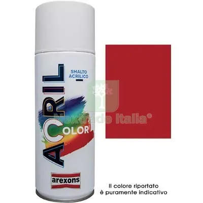 6PZ Smalto Spray Acril Color Arexons Rosso Segnale RAL 3001 ML 400 — Bombolette e vernici spray — rif. FERX.VIR8350159 6PZ Smalto Spray Acril Color Arexons Rosso Segnale RAL 3001 ML 400 — Bombolette e vernici spray — rif. FERX.VIR8350159