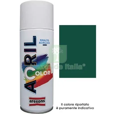 6PZ Smalto Spray Acril Color Arexons Verde Muschio RAL 6005 ML 400 — Bombolette e vernici spray — rif. FERX.VIR8350165 6PZ Smalto Spray Acril Color Arexons Verde Muschio RAL 6005 ML 400 — Bombolette e vernici spray — rif. FERX.VIR8350165