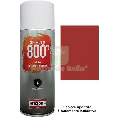 6PZ Smalto Spray 100% Acrilico Alte Temperat Arexons Rosso ML 400 Colore Rosso — Bombolette e vernici spray — rif. FERX.VIR8350167