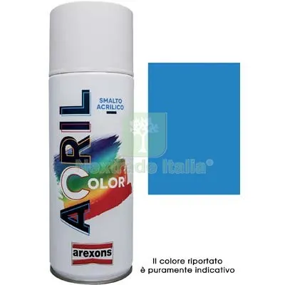 6PZ Smalto Spray Acril Color Arexons Blu Cielo RAL 5015 ML 400 — Bombolette e vernici spray — rif. FERX.VIR8350168 6PZ Smalto Spray Acril Color Arexons Blu Cielo RAL 5015 ML 400 — Bombolette e vernici spray — rif. FERX.VIR8350168