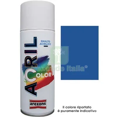 6PZ Smalto Spray Acril Color Arexons Blu Genziana RAL 5010 ML 400 Colore Azzurro — Bombolette e vernici spray — rif. FERX.VIR8350169 6PZ Smalto Spray Acril Color Arexons Blu Genziana RAL 5010 ML 400 Colore Azzurro — Bombolette e vernici spray — rif. FERX.VIR8350169