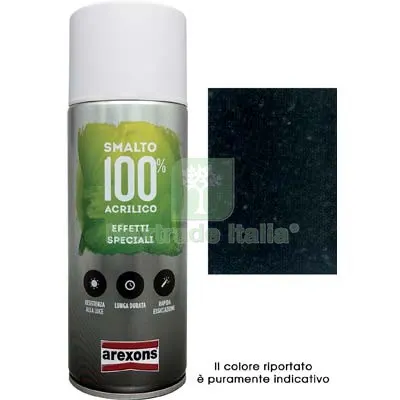 6PZ Smalto Spray 100% Acrilico Diamantato Arexons Nero ML 400 Colore Nero — Bombolette e vernici spray — rif. FERX.VIR8350175