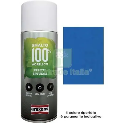 6PZ Smalto Spray 100% Acrilico Diamantato Arexons Blu ML 400 Colore Blu — Bombolette e vernici spray — rif. FERX.VIR8350179