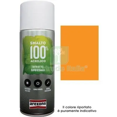 6PZ Smalto Spray 100% Acrilico Fluorescente Arexons Arancio ML 400 Colore Arancio — Bombolette e vernici spray — rif. FERX.VIR8350190