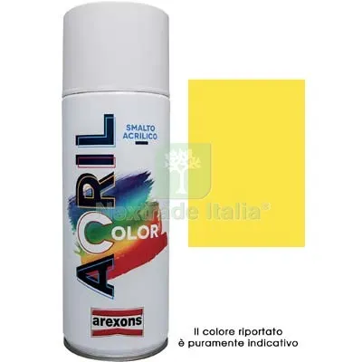 6PZ Smalto Spray Acril Color Arexons Giallo Cadmio RAL 1021 ML 400 — Bombolette e vernici spray — rif. FERX.VIR8350194 6PZ Smalto Spray Acril Color Arexons Giallo Cadmio RAL 1021 ML 400 — Bombolette e vernici spray — rif. FERX.VIR8350194