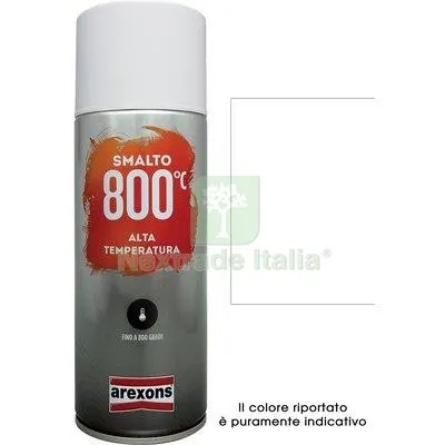 6PZ Smalto Spray 100% Acrilico Alte Temperat Arexons Bianco ML 400 Colore Bianco — Bombolette e vernici spray — rif. FERX.VIR8350195