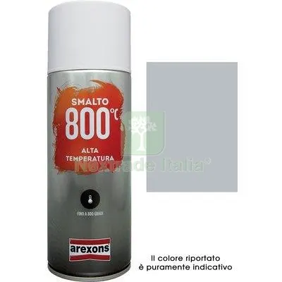 6PZ Smalto Spray 100% Acrilico Alte Temperat Arexons Alluminio ML 400 Colore Alluminio — Bombolette e vernici spray — rif. FERX.VIR8350198