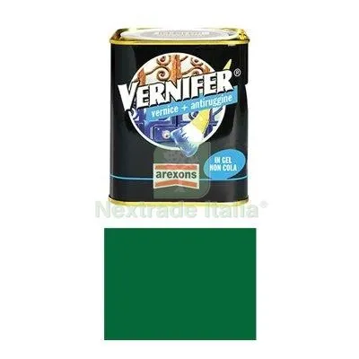 Smalto Antiruggine Vernifer Arexons 4879 Verde Bosco Brillante ML 750 — Vernici e smalti — rif. FERX.VIR8359806 Smalto Antiruggine Vernifer Arexons 4879 Verde Bosco Brillante ML 750 — Vernici e smalti — rif. FERX.VIR8359806