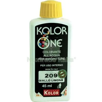 12PZ TONALIZZATORE ACQUA KOLORONE 209 GIALLO LIMONE ML 45 — Tonalizzatori e finiture legno — rif. FERX.VIR8360402 12PZ TONALIZZATORE ACQUA KOLORONE 209 GIALLO LIMONE ML 45 — Tonalizzatori e finiture legno — rif. FERX.VIR8360402